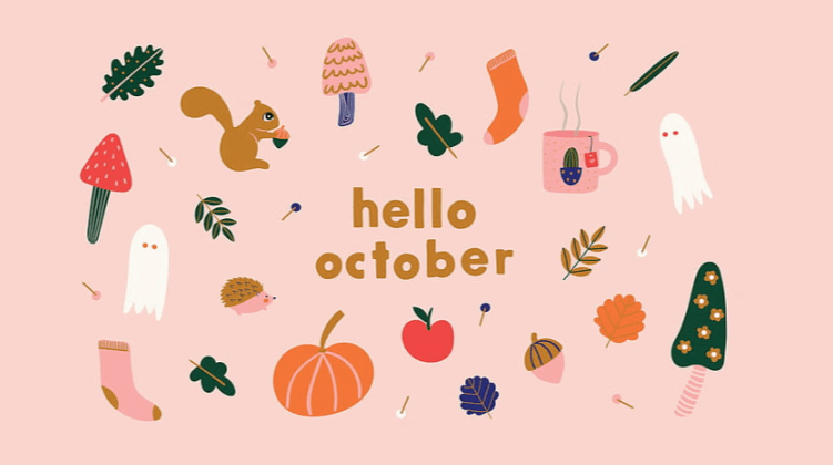 Aesthetic:28ajsvdcehi= October Background