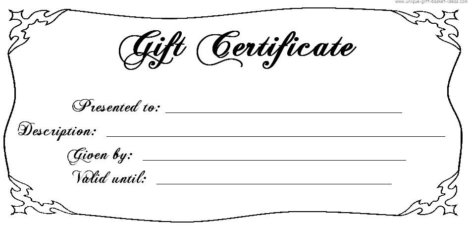 Printable:8yfeviedquk= Gift Certificate Template