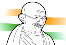 Drawing:Fe07zhzyfv4= Gandhi